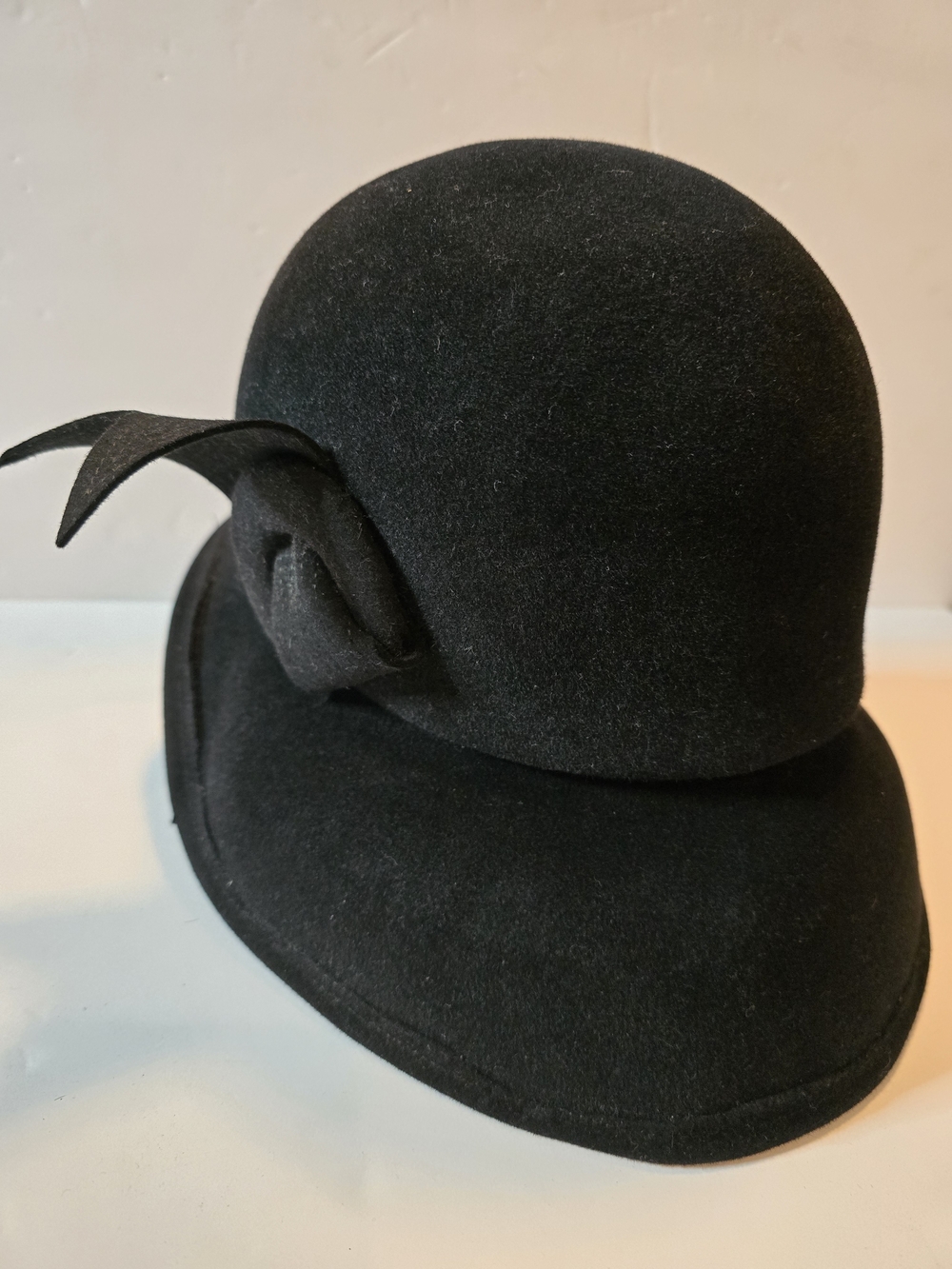 Adolfo Realite's Vintage Black Felt Women Hat